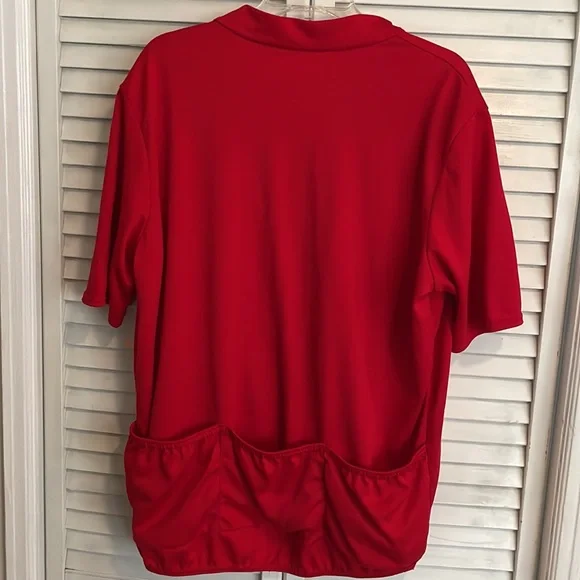 PERFORMANCE Red Biking Jersey w/Zipper front and Back Pockets, Size XXL - Picture 5 of 6